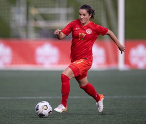 CanWNT’s Jessie Fleming Playing Against New Zealand at TD Place Stadium