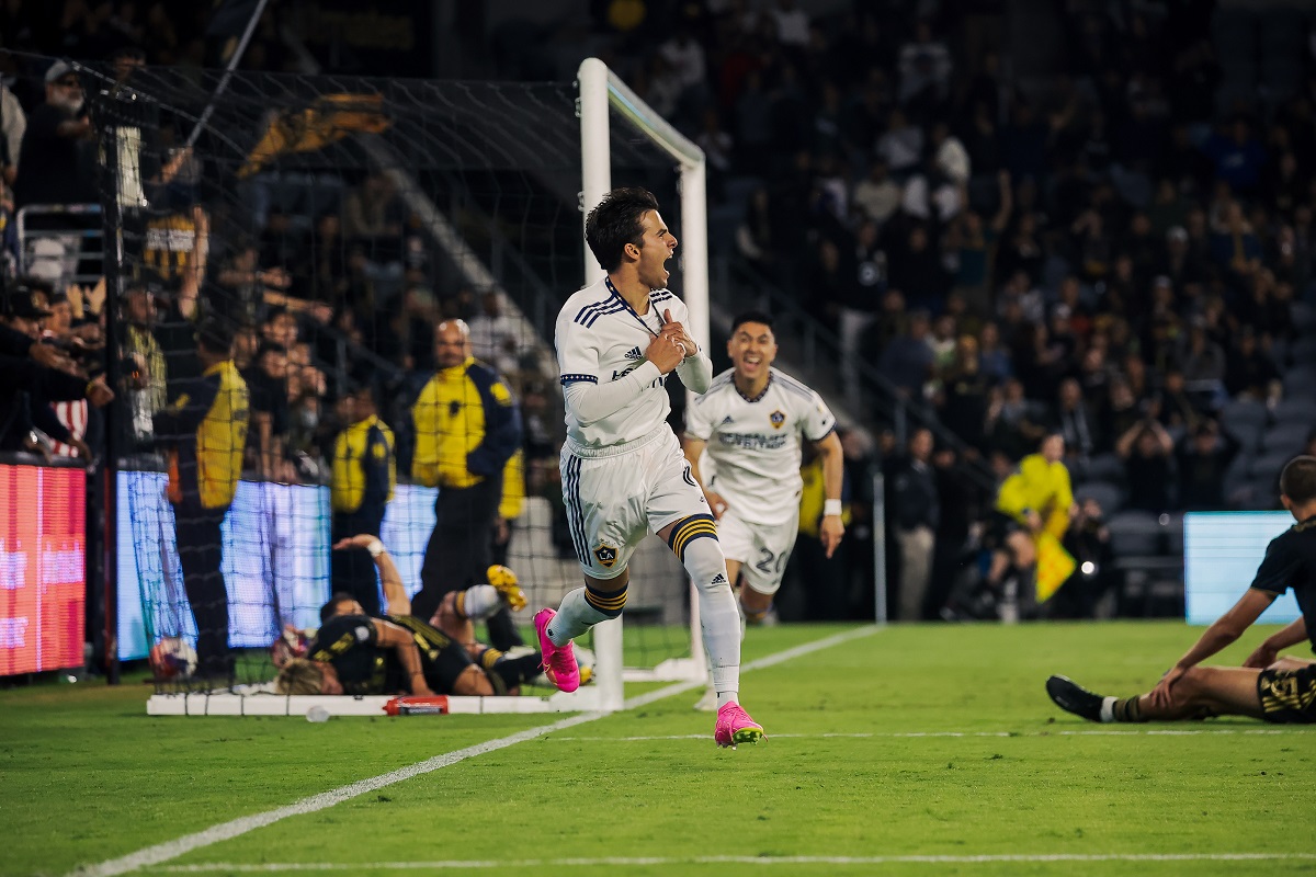 LA Galaxy Attacking Midfielder Riqui Puig scored a lovely solo goal in the Galaxy's 2-0 win over LAFC in the U.S. Open Cup Round of 16 on May 23, 2023. (Photo Credit: LA Galaxy)