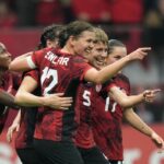 CanWNT Celebrates Quinn's Goal at Christine Sinclair Place