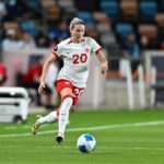 CanWNT Player Cloé Lacasse With The Ball Against El Salvador