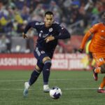 New England Revolution Forward, Bobby Wood in the New England vs Cincinnati Game