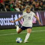 USWNT Midfielder, Korbin Albert, at BMO Stadium